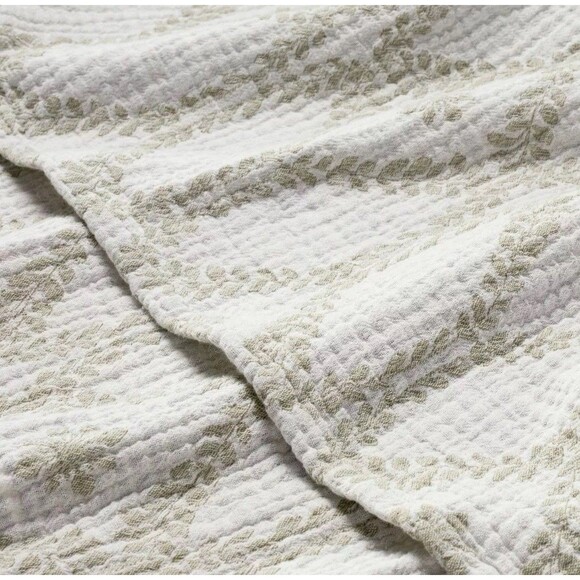Trellis Pattern Cotton Throw Blanket Green/Cream - Hearth & Hand with Magnolia - Picture 3 of 5